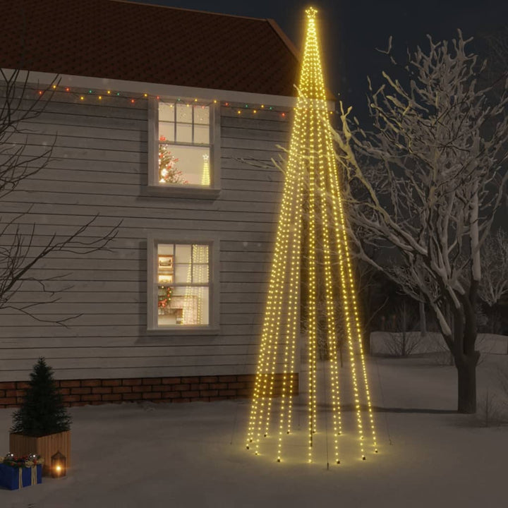 Kerstboom met grondpin 1134 LED's warmwit 800 cm