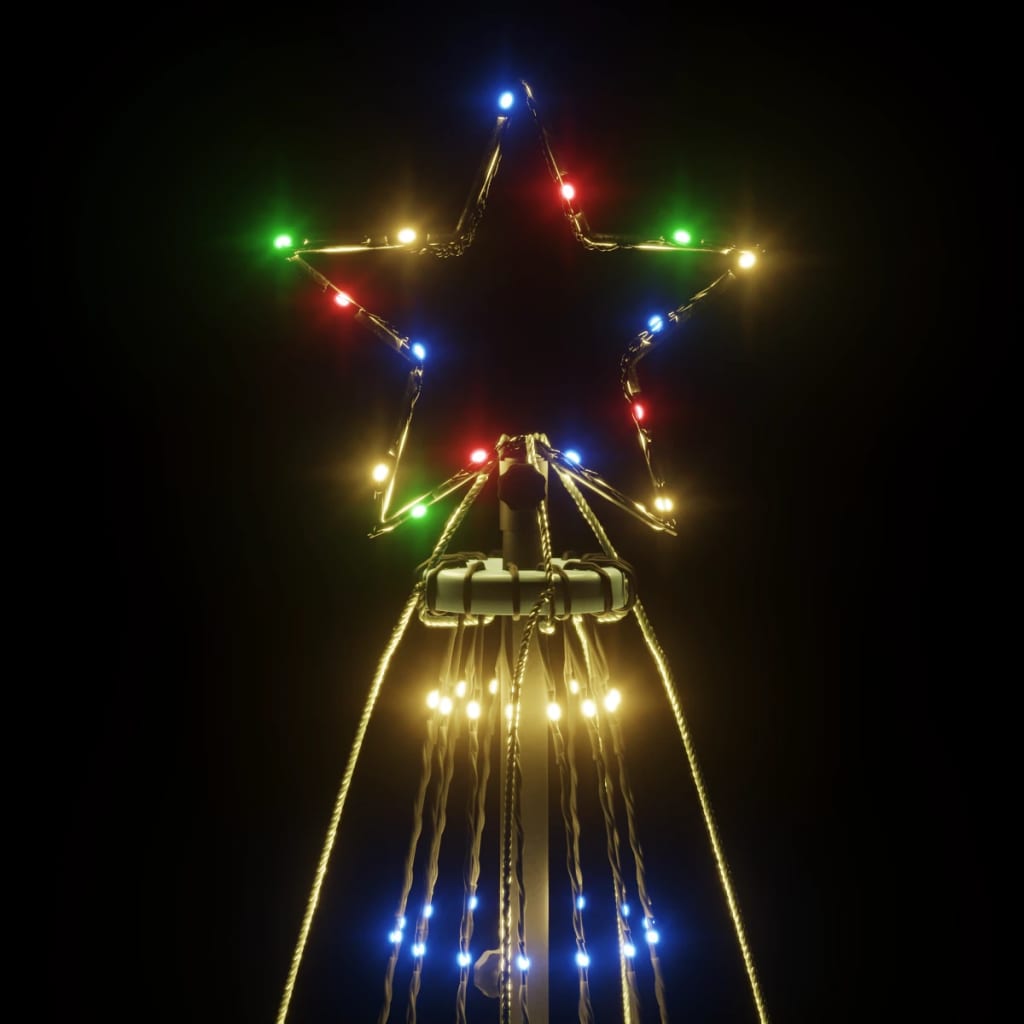 Kerstboom met grondpin 1134 LED's meerkleurig 800 cm