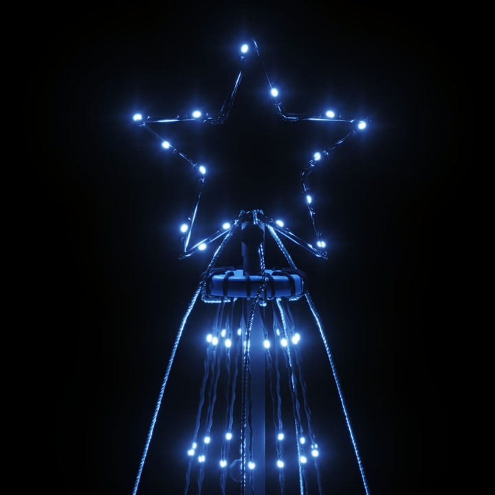 Kerstboom met grondpin 1134 LED's blauw 800 cm