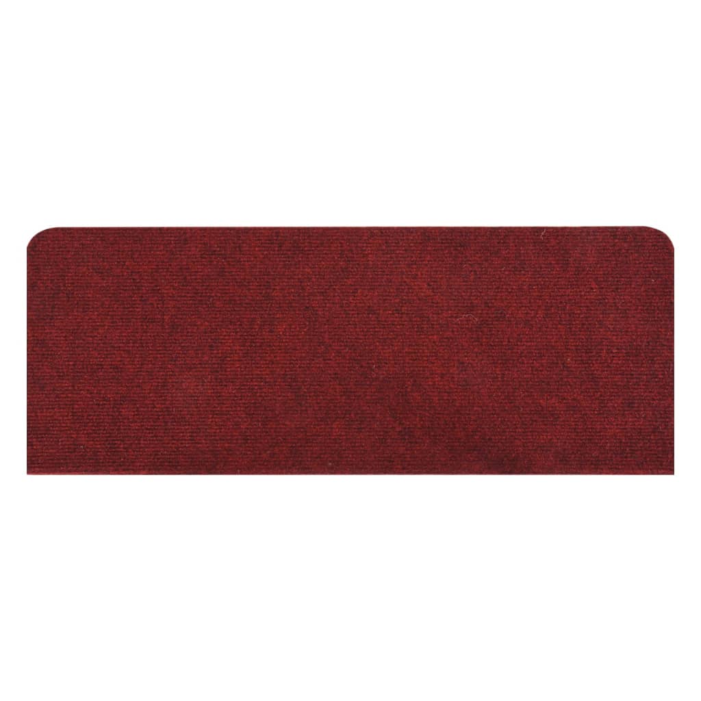 Trapmatten zelfklevend 15 st 65x24,5x3,5 cm rood