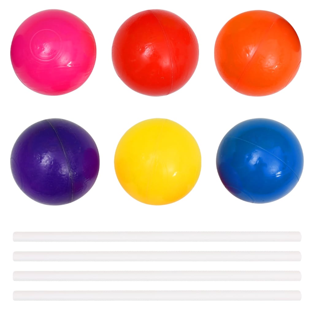 Ballenbak voor kinderen met 300 ballen 75x75x32 cm