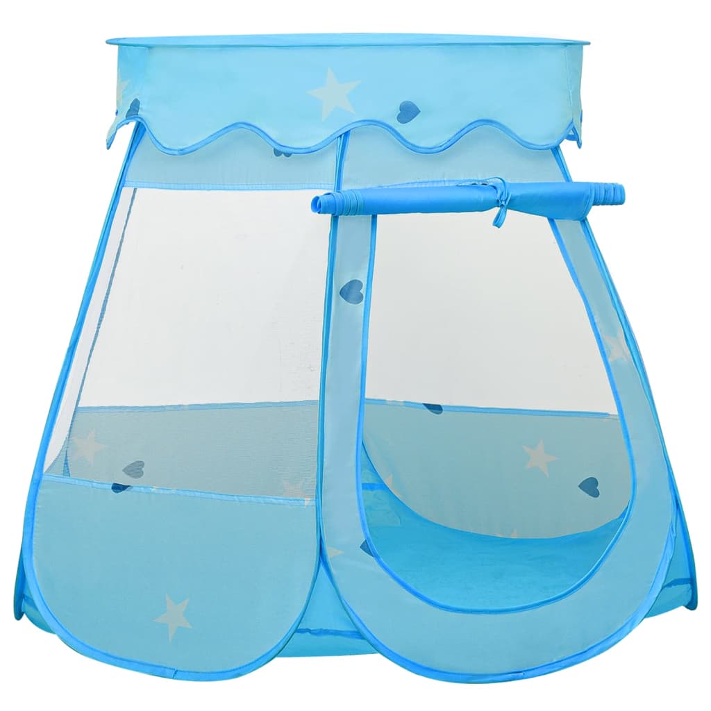 Kinderspeeltent met 250 ballen 102x102x82 cm blauw