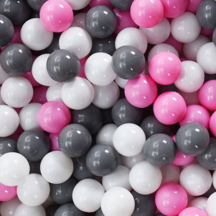 Kinderspeeltent met 250 ballen 102x102x82 cm roze