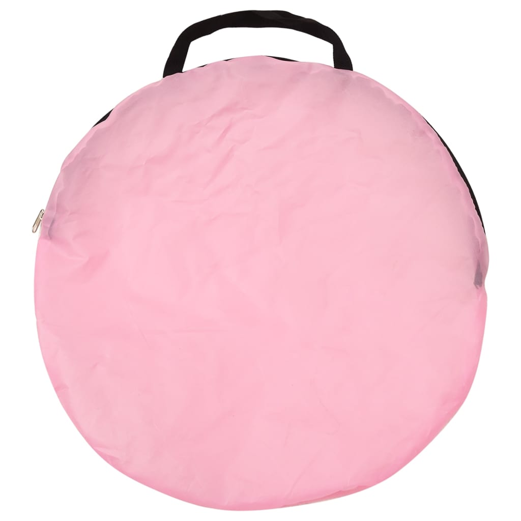 Kinderspeeltent met 250 ballen 100x100x127 cm roze