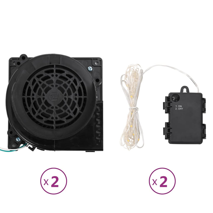 Sneeuwpopfamilie opblaasbaar met LED's 500 cm