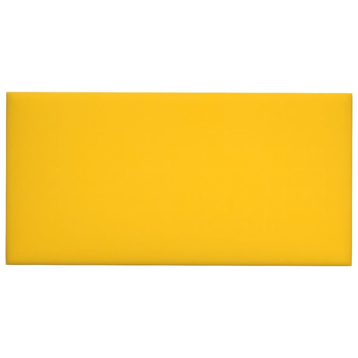 Wandpanelen 12 st 2,16 m² 60x30 cm fluweel geel
