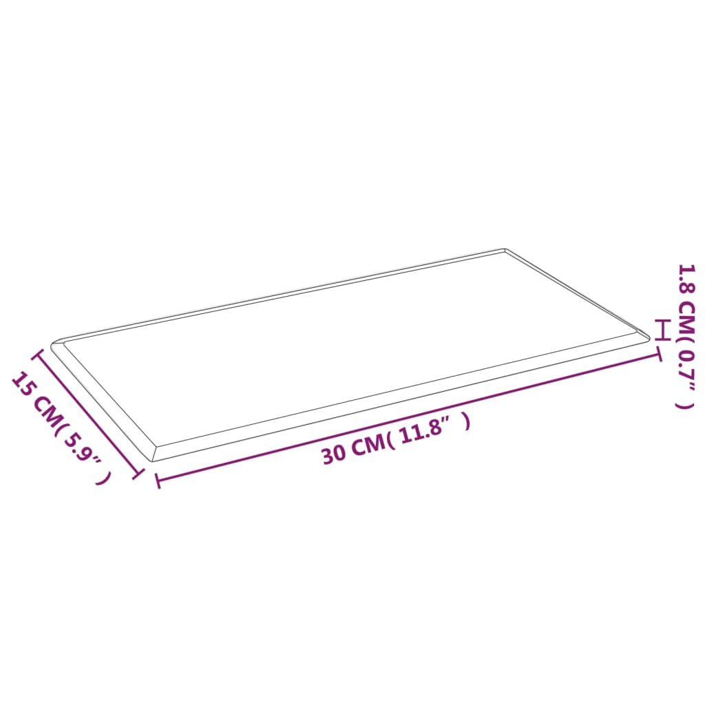 Wandpanelen 12 st 0,54 m² 30x15 cm kunstleer zwart