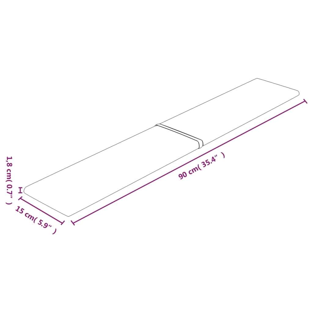 Wandpanelen 12 st 1,62 m² 90x15 cm fluweel geel