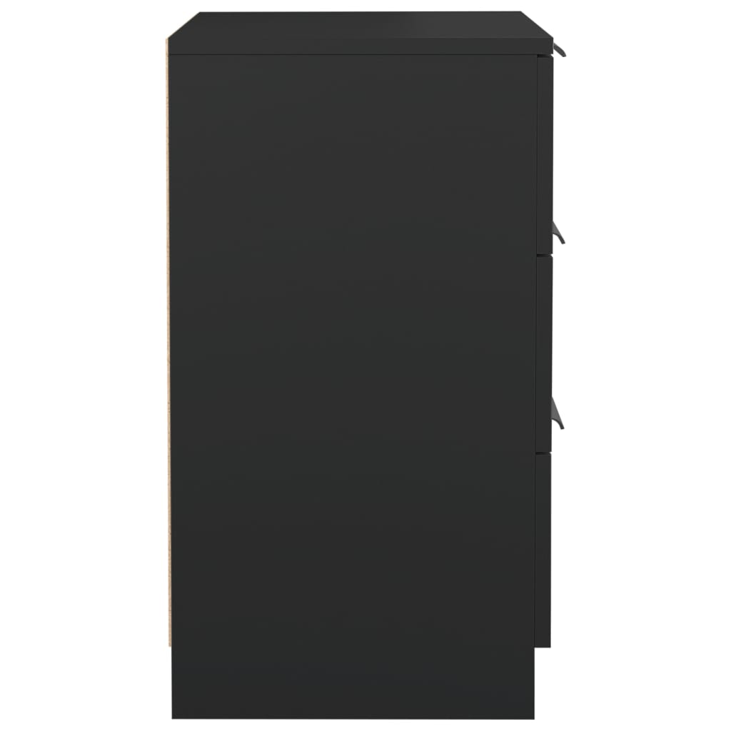 Nachtkastje 40x36x65 cm zwart