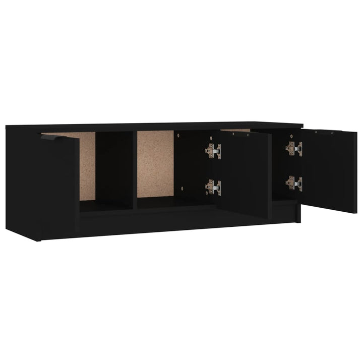 Tv-meubel 102x35x36,5 cm bewerkt hout zwart