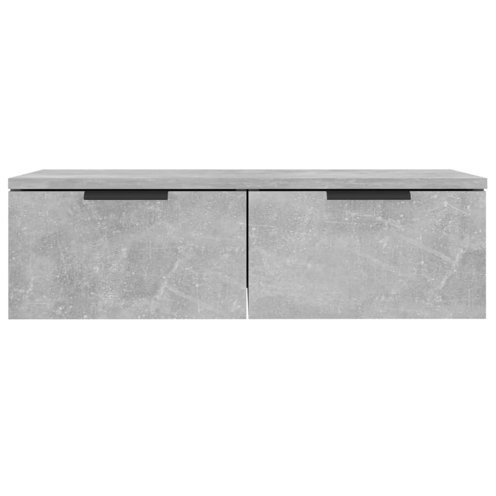 Wandkast 68x30x20 cm bewerkt hout betongrijs