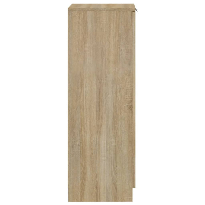 Schoenenkast 30x35x100 cm bewerkt hout sonoma eikenkleurig