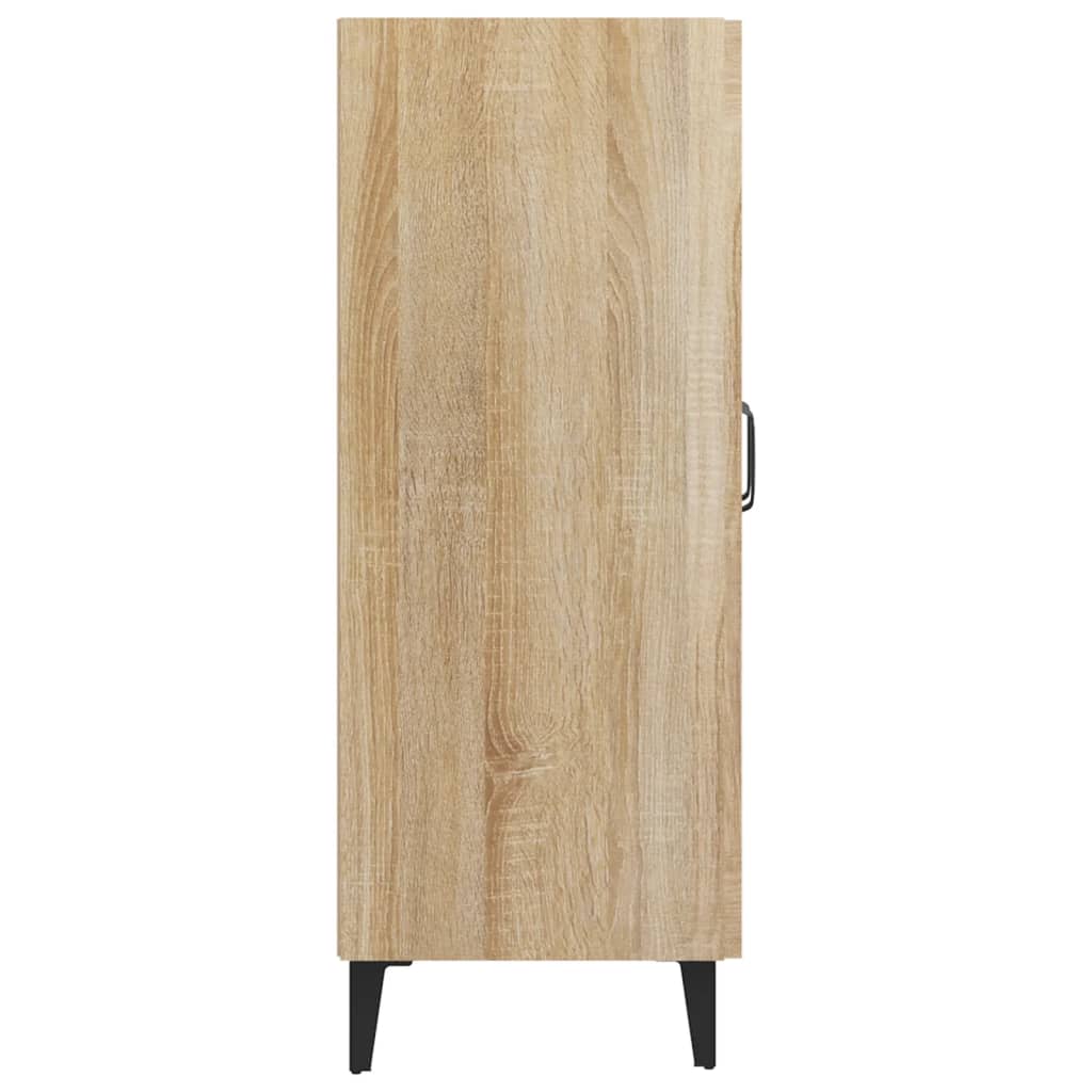 Dressoir 69,5x34x90 cm bewerkt hout sonoma eikenkleurig