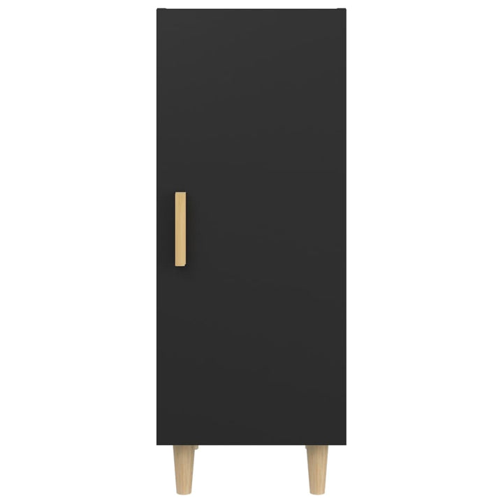 Dressoir 34,5x34x90 cm bewerkt hout zwart