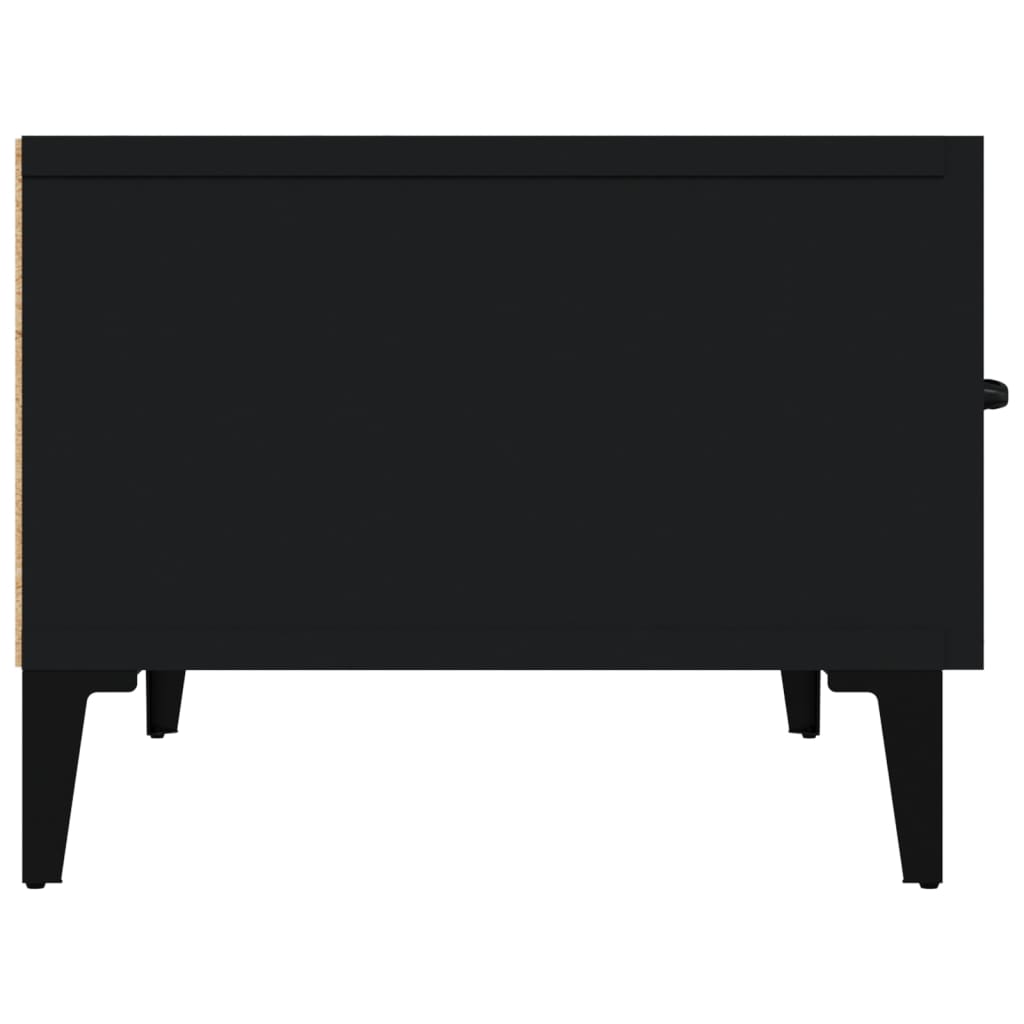 Tv-meubel 150x34,5x30 cm bewerkt hout zwart