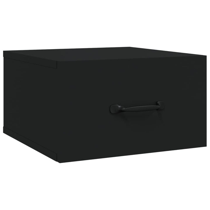 Nachtkastje wandgemonteerd 35x35x20 cm zwart