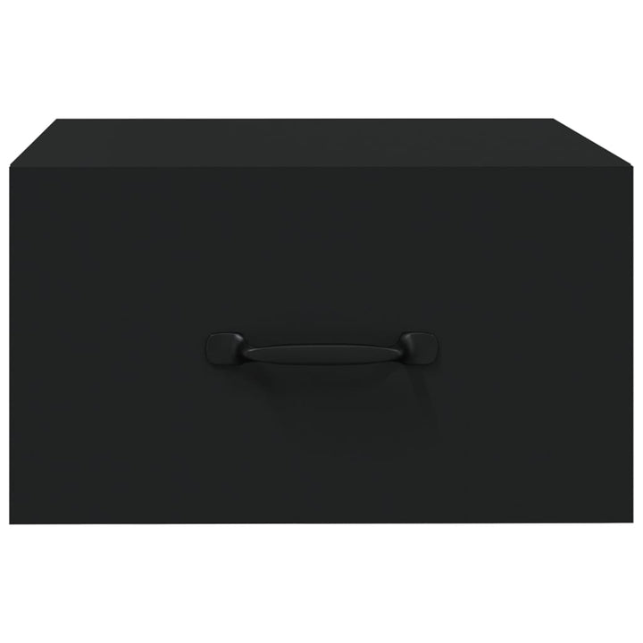 Nachtkastje wandgemonteerd 35x35x20 cm zwart