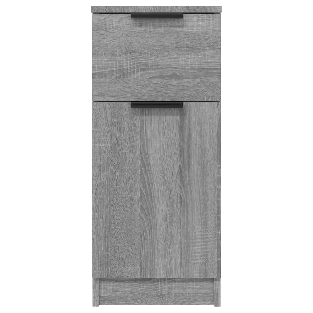 Dressoir 30x30x70 cm bewerkt hout grijs sonoma eikenkleurig