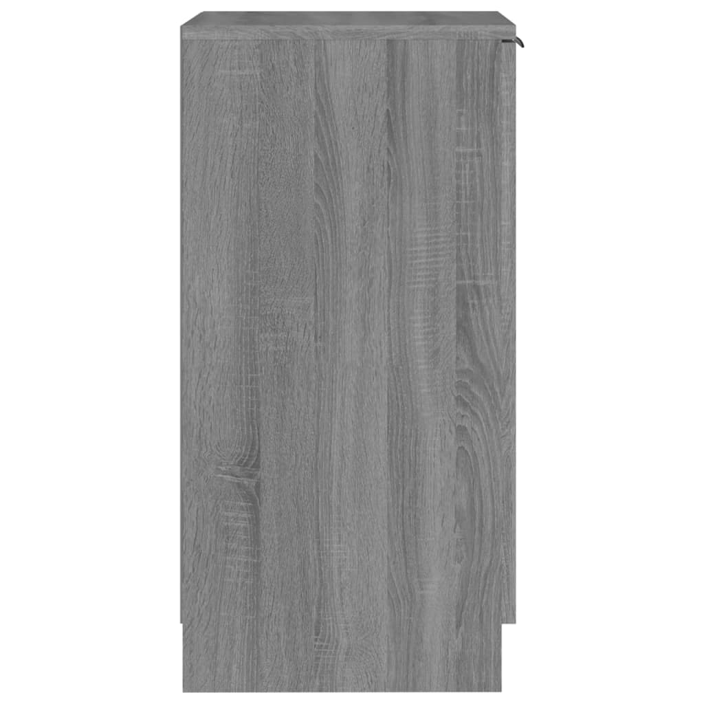 Schoenenkast 30x35x70 cm bewerkt hout grijs sonoma eikenkleurig