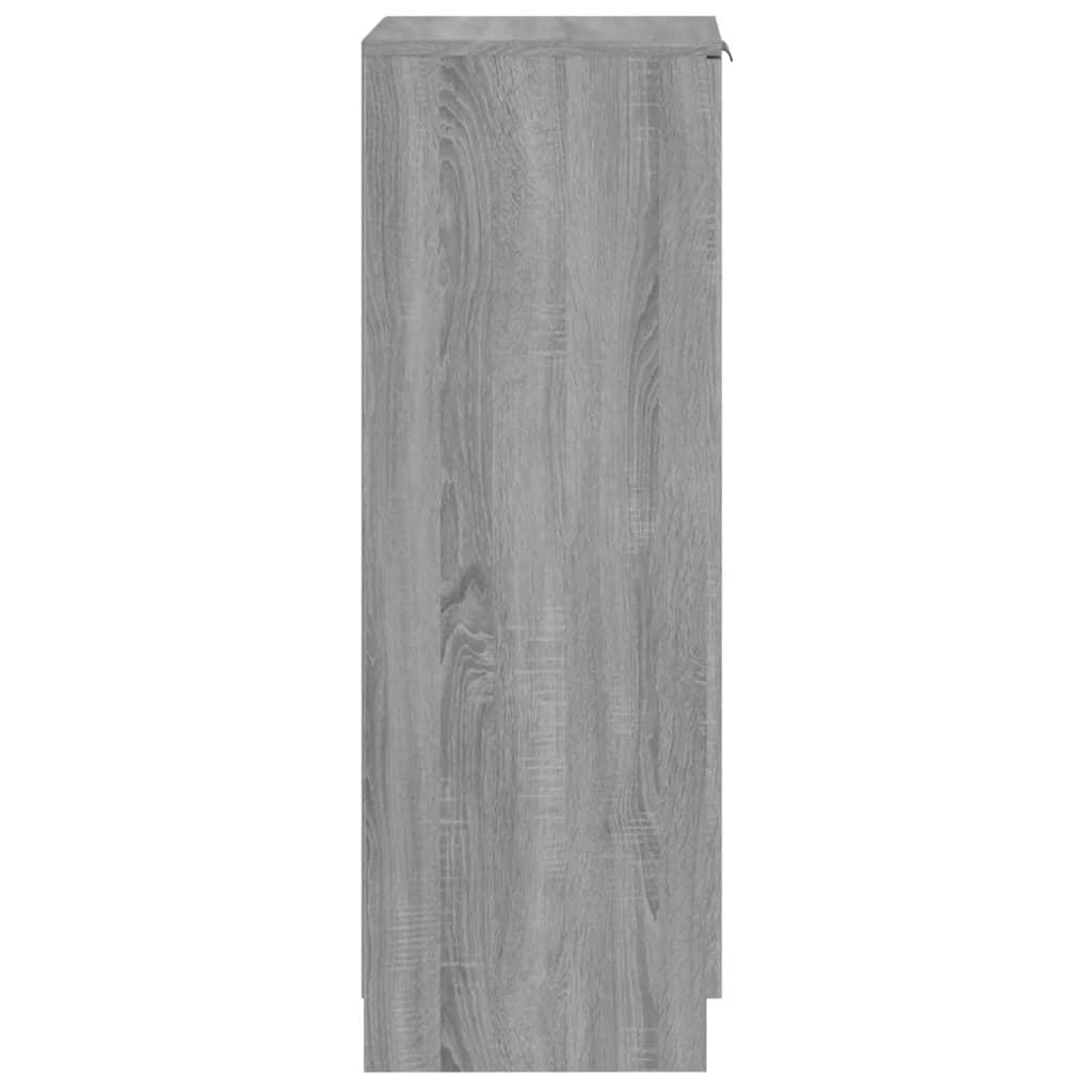 Schoenenkast 30x35x100 cm bewerkt hout grijs sonoma eikenkleur