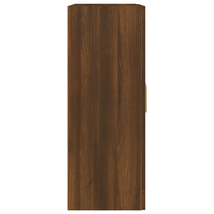 Wandkast 69,5x32,5x90 cm bewerkt hout bruineikenkleurig