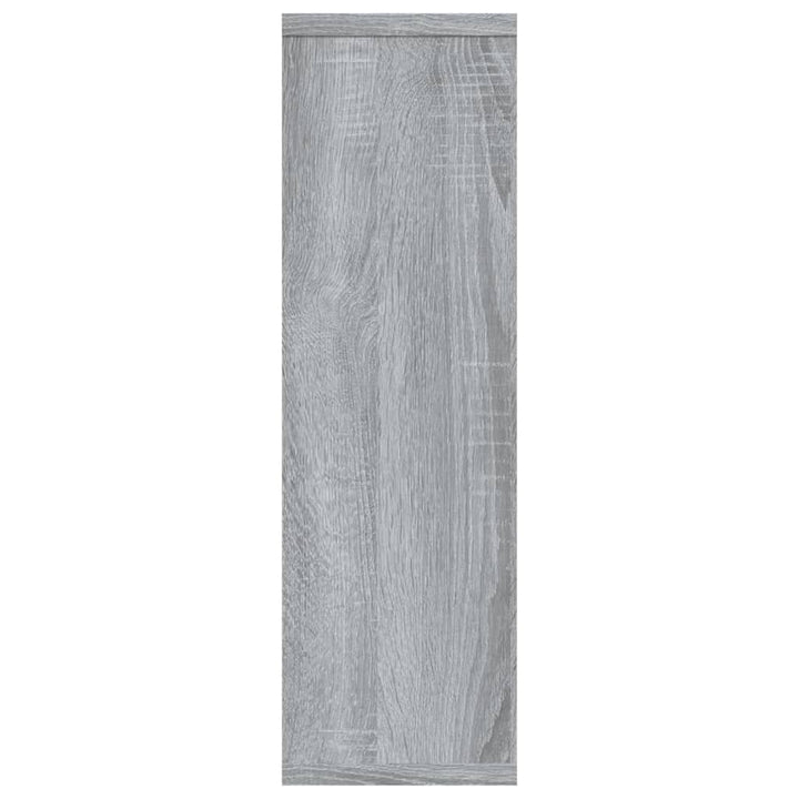Wandschap 85x16x52,5 cm bewerkt hout grijs sonoma eikenkleur