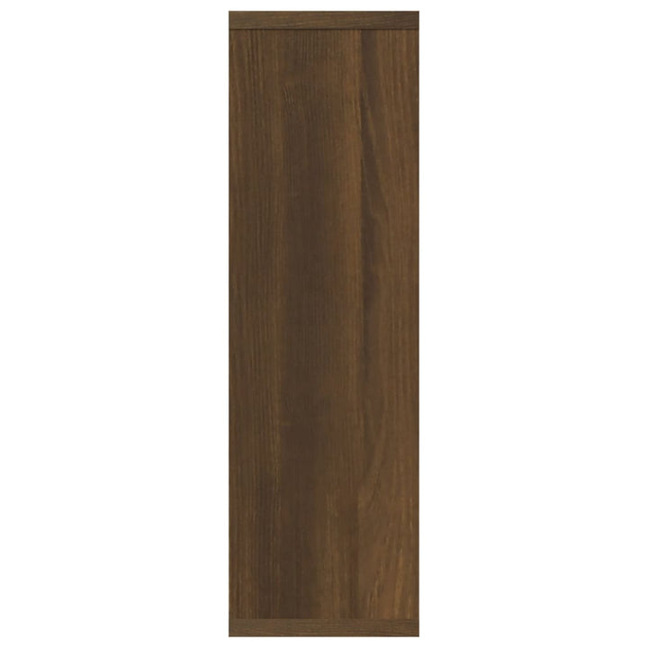 Wandschap 85x16x52,5 cm bewerkt hout bruineikenkleurig