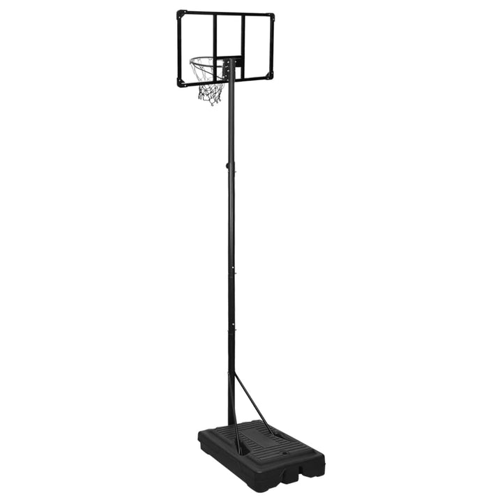 Basketbalstandaard 280-350 cm polycarbonaat transparant