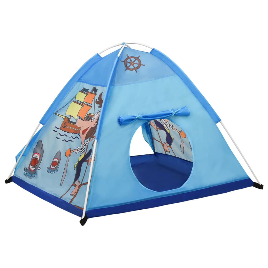 Kinderspeeltent 120x120x90 cm blauw