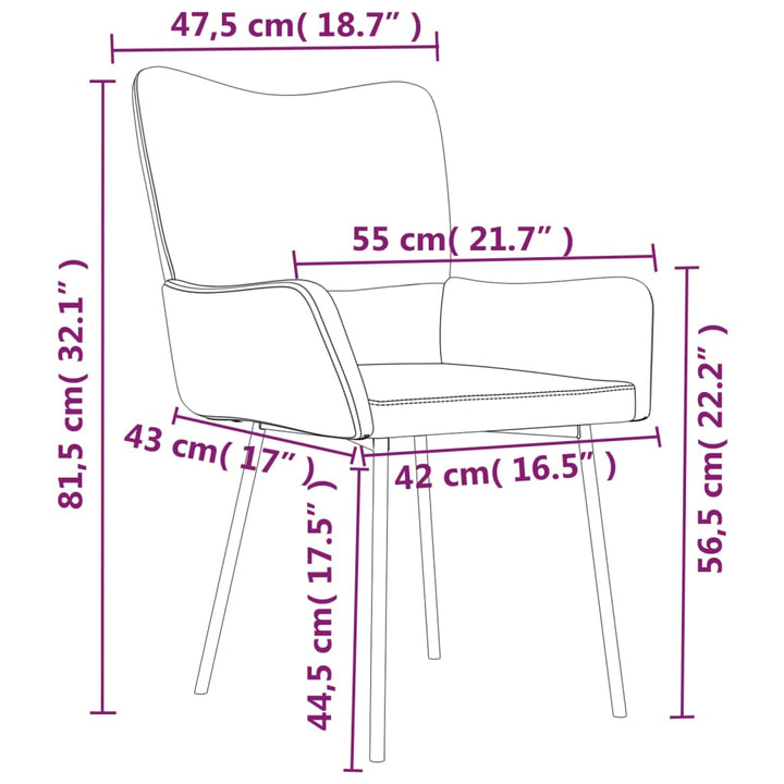 Eetkamerstoelen 2 st fluweel lichtgroen