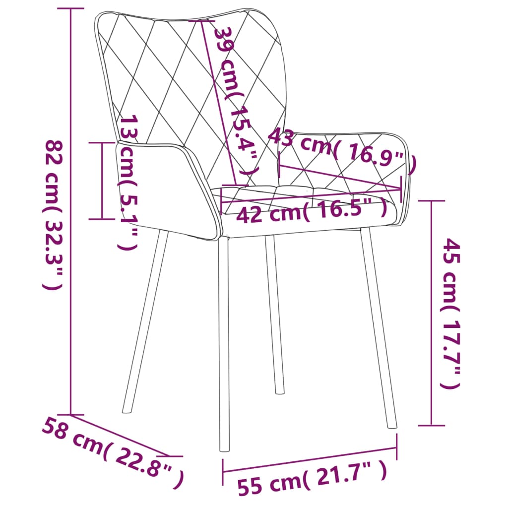 Eetkamerstoelen 2 st stof crèmekleurig