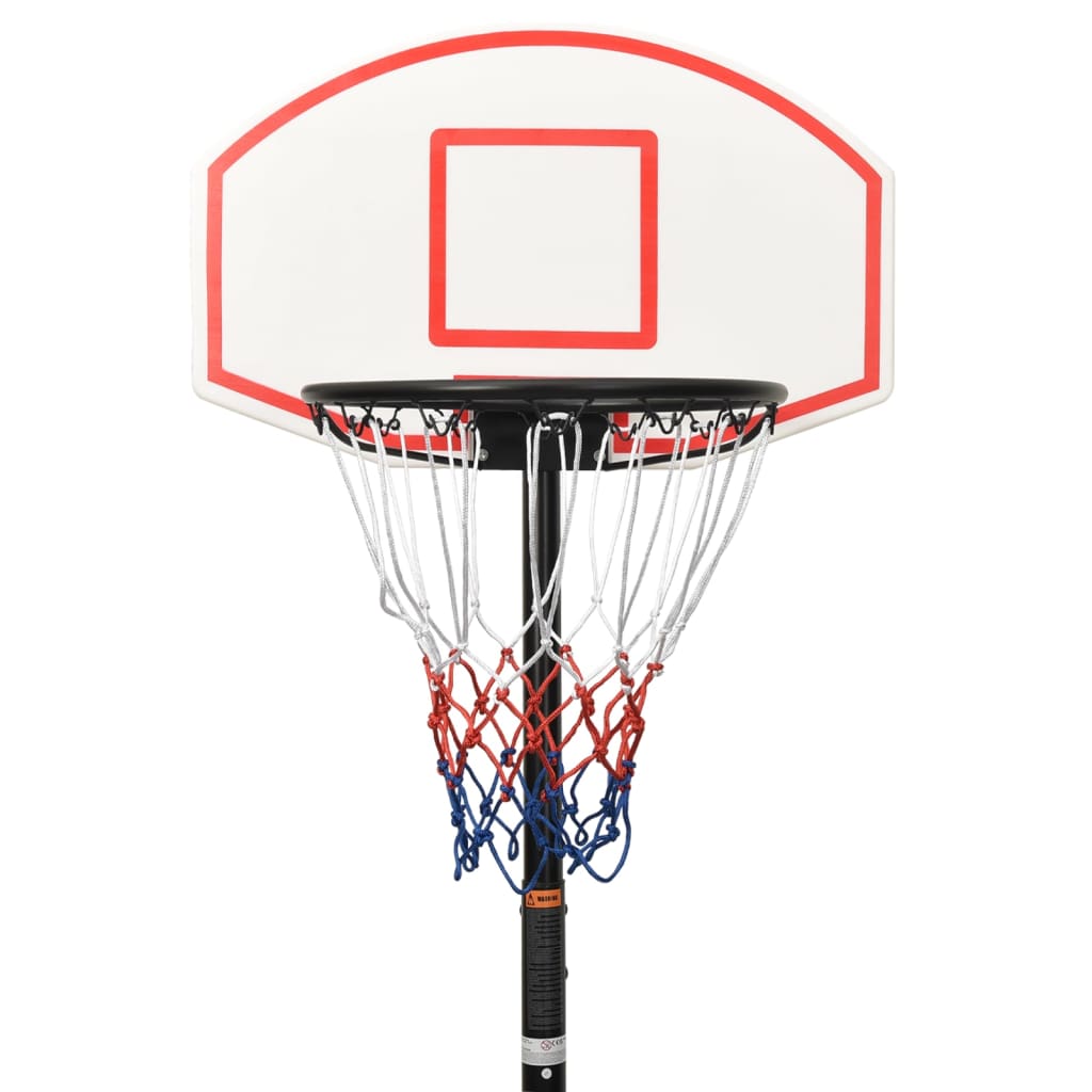 Basketbalstandaard 216-250 cm polyetheen wit