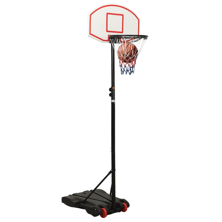 Basketbalstandaard 216-250 cm polyetheen wit