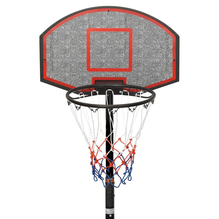 Basketbalstandaard 216-250 cm polyethyleen zwart