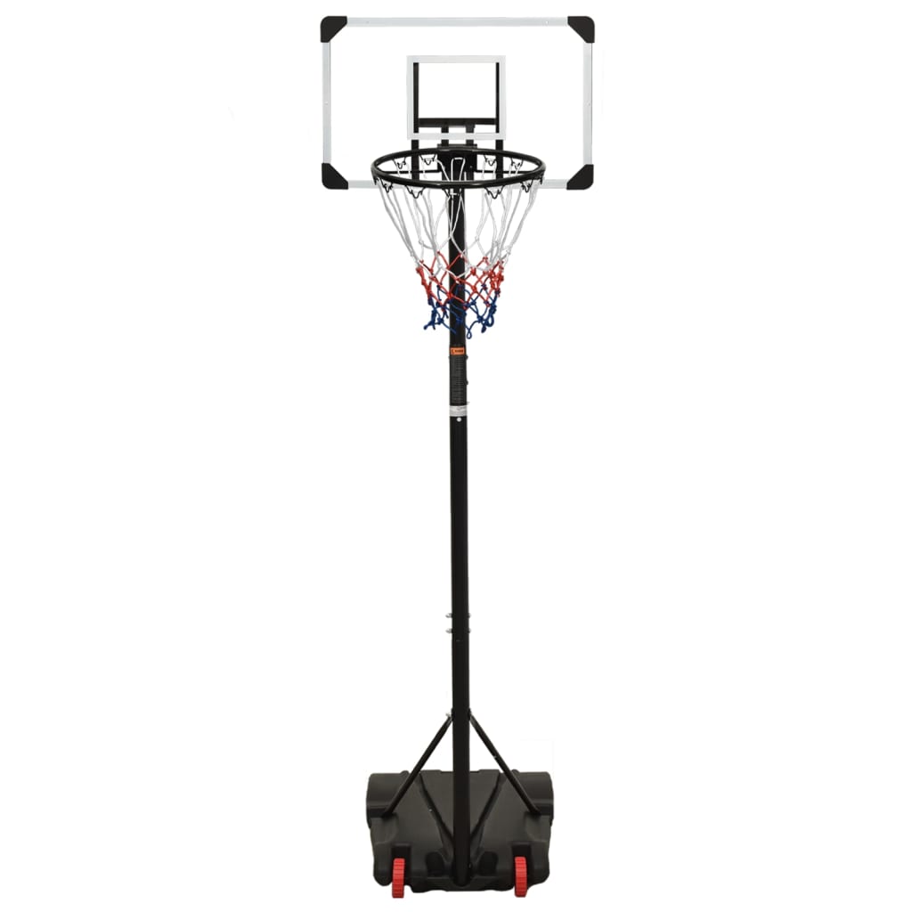 Basketbalstandaard 216-250 cm polycarbonaat transparant
