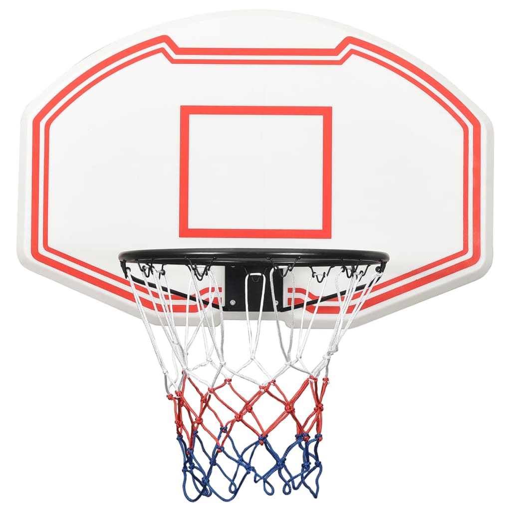 Basketbalbord 90x60x2 cm polyetheen wit