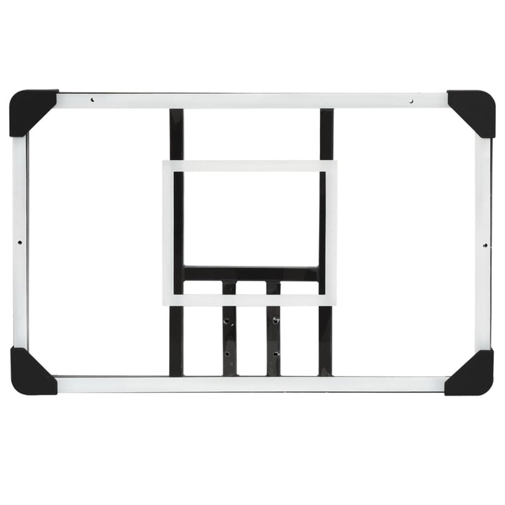 Basketbalbord 71x45x2,5 cm polycarbonaat transparant