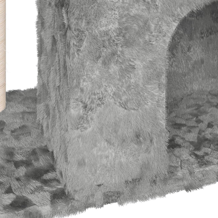 Kattenmeubel met sisal krabpale 51 cm lichtgrijs