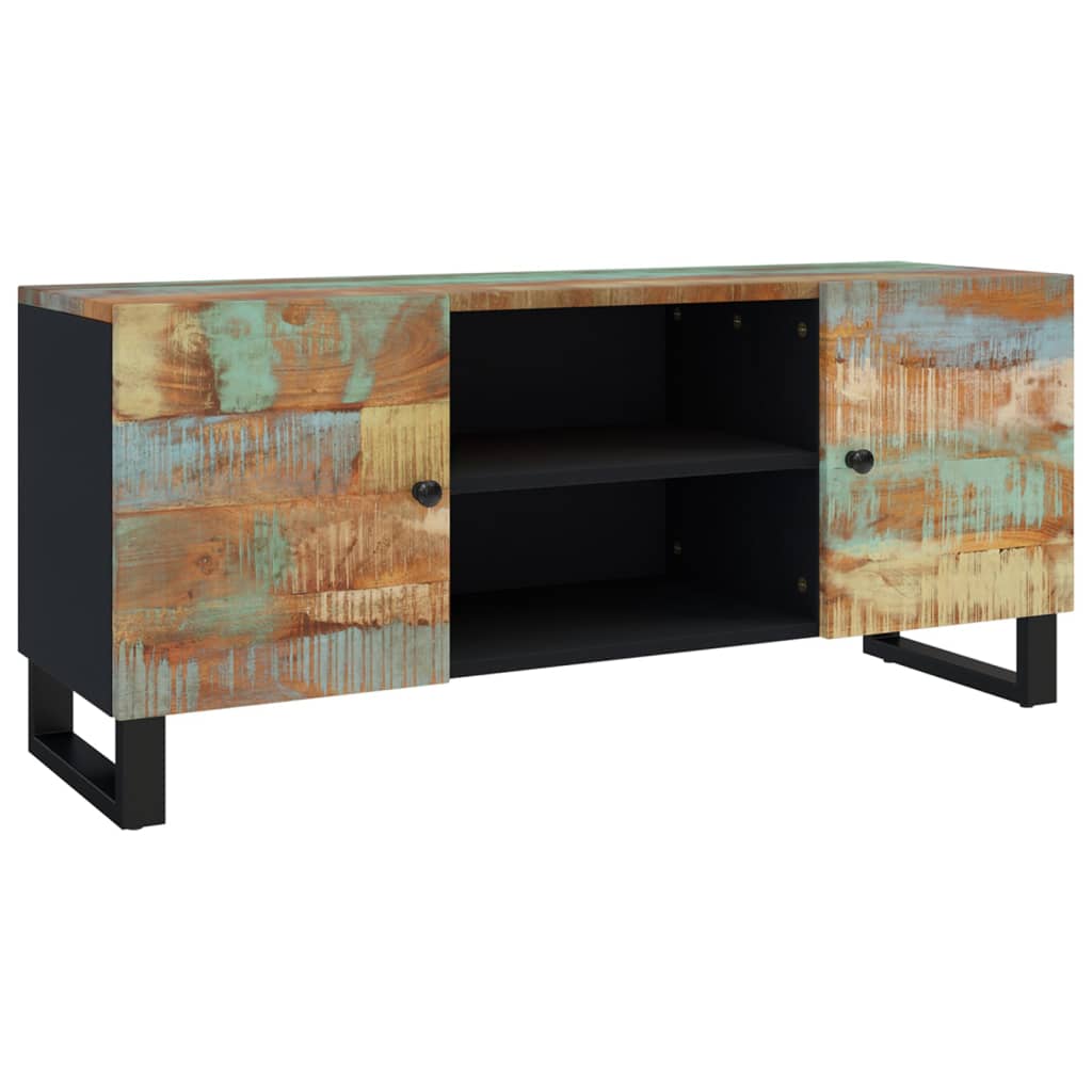 Tv-meubel 105x33x46 cm massief teruggewonnen hout