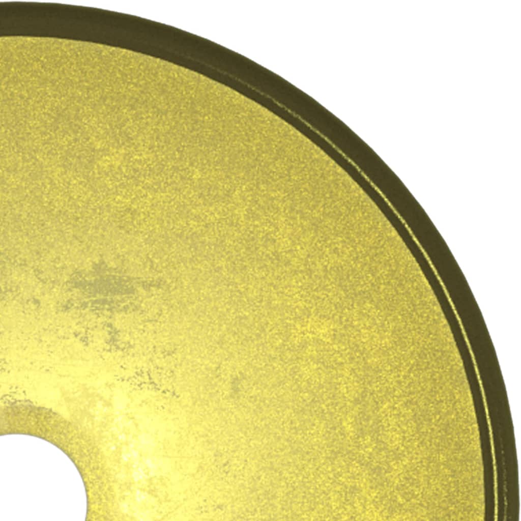 Wasbak 30x12 cm gehard glas goudkleurig