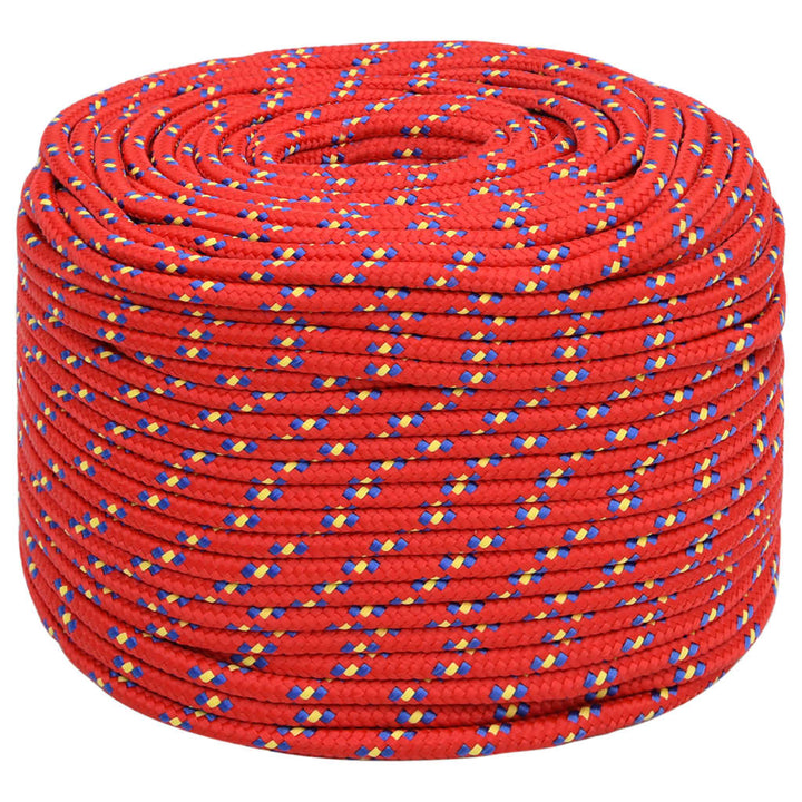 Boottouw 6 mm 50 m polypropyleen rood