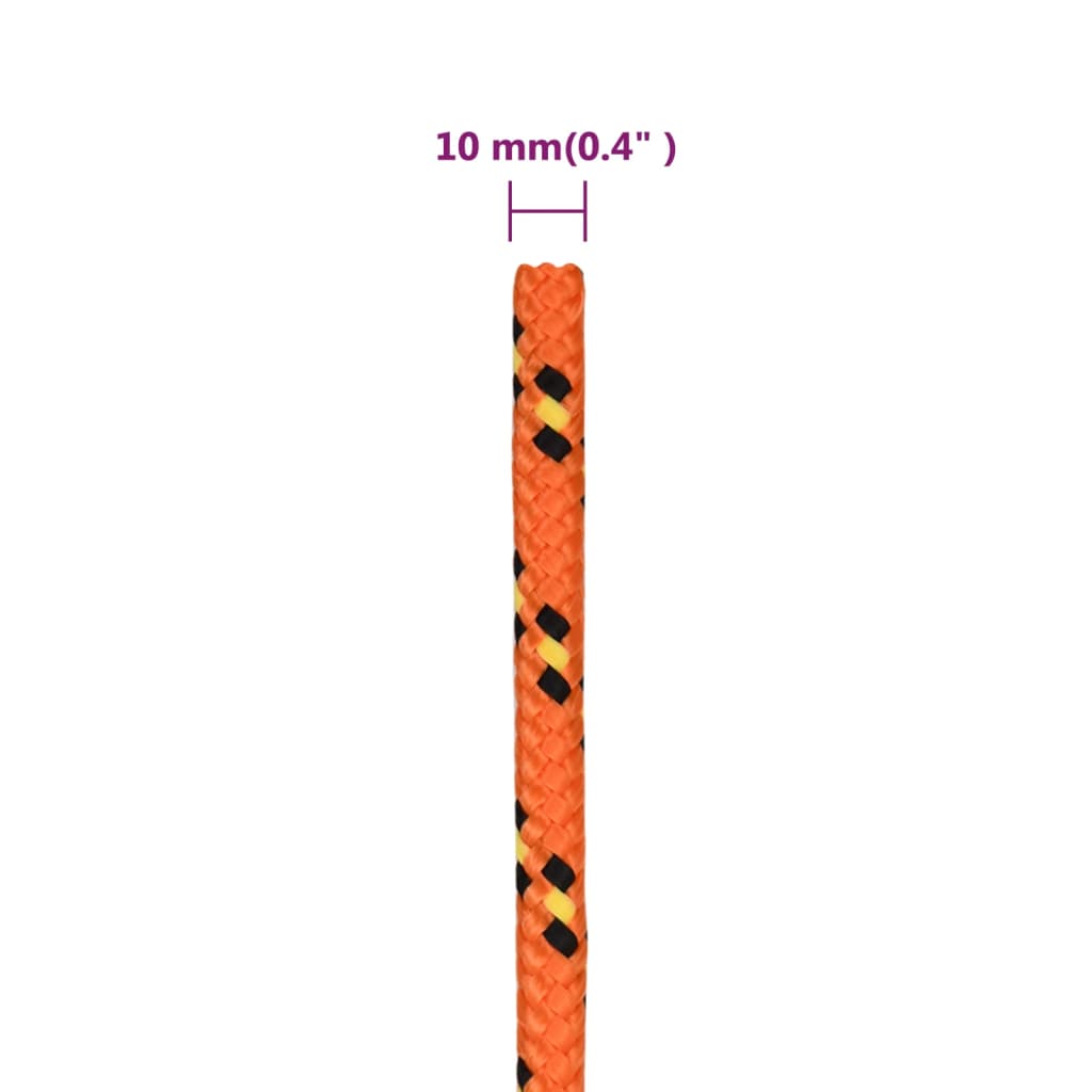 Boottouw 10 mm 25 m polypropyleen oranje