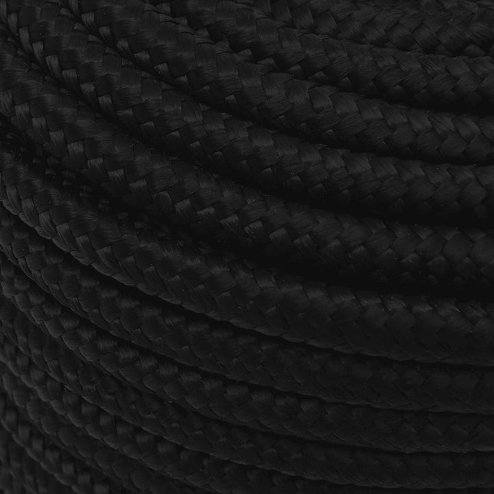 Werktouw 12 mm 100 m polyester zwart