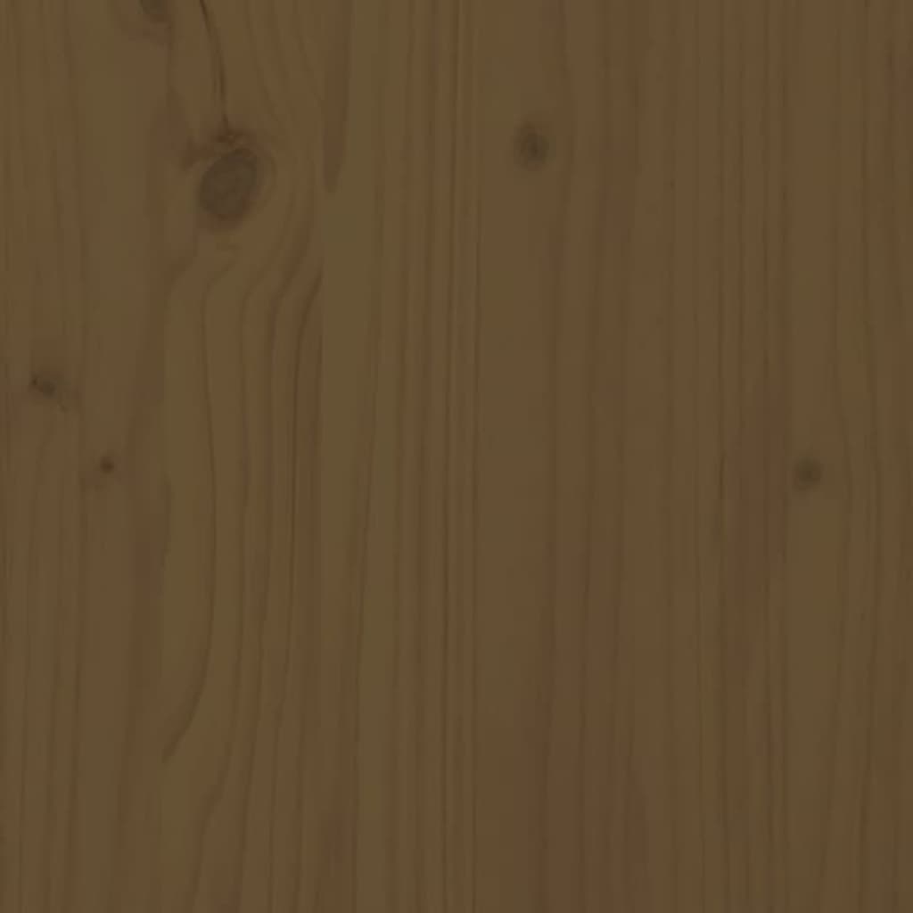 Hondenmand 51,5x44x9 cm massief grenenhout honingbruin