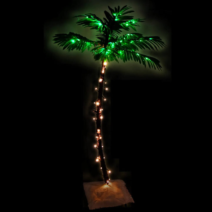 Palmboom LED 72 LED's warmwit 120 cm
