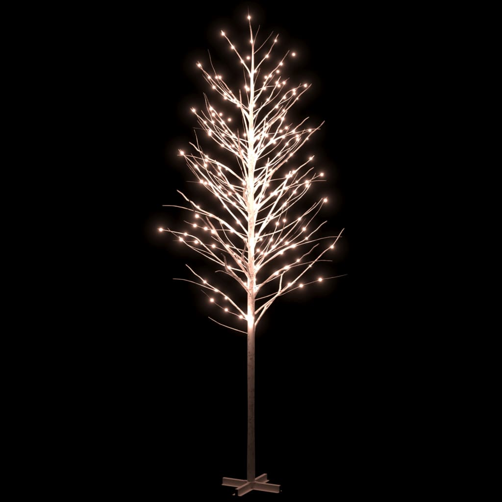 Berkenboom LED 672 LED's warmwit 400 cm wit