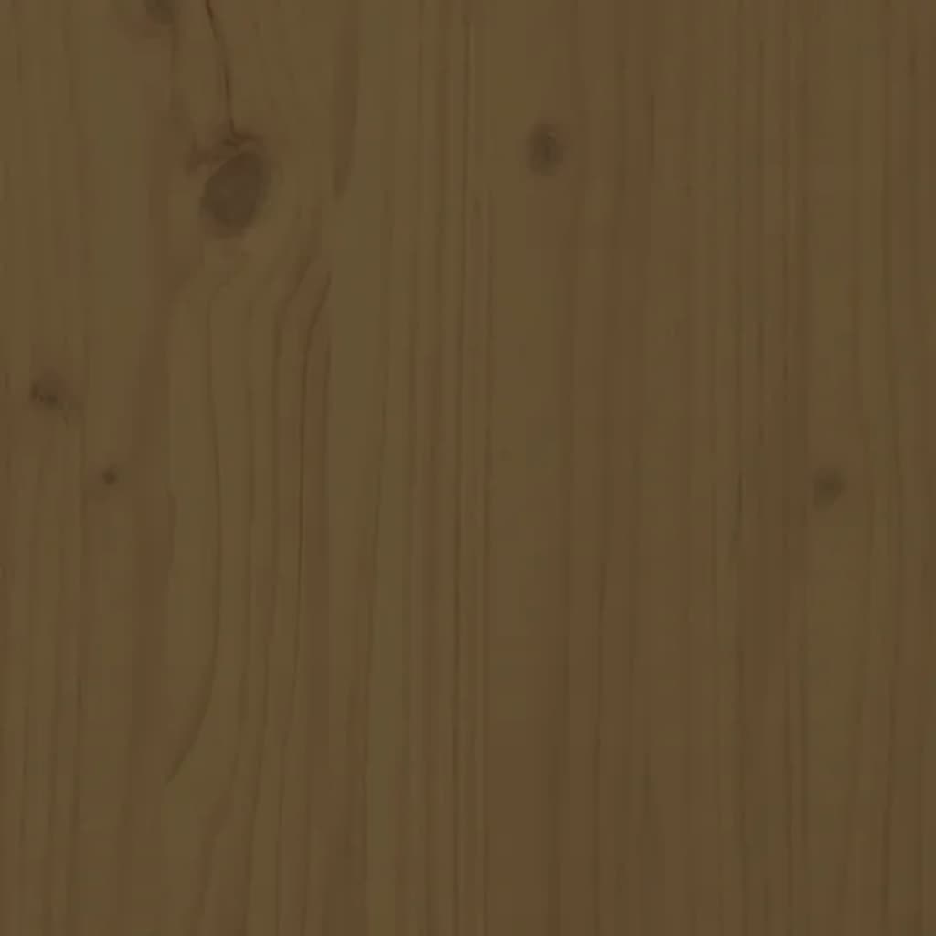 Hondenmand 75,5x55,5x28 cm massief grenenhout honingbruin