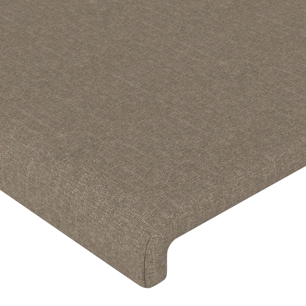 Hoofdbord 100x5x78/88 cm stof taupe