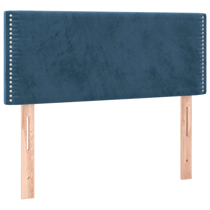 Hoofdbord 90x5x78/88 cm fluweel donkerblauw