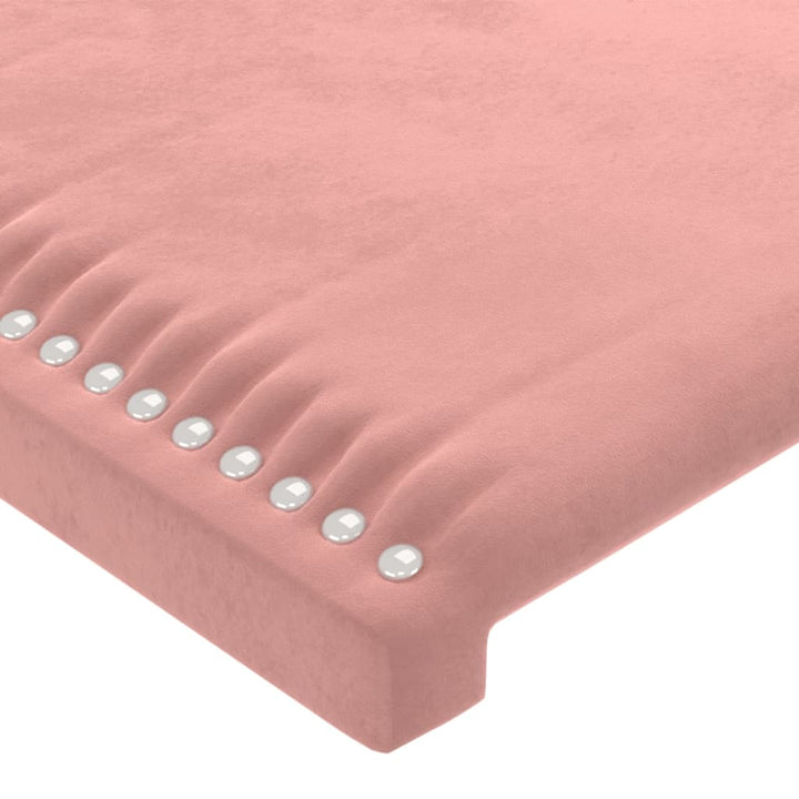 Hoofdbord 90x5x78/88 cm fluweel roze